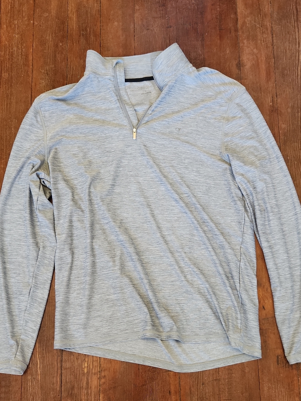 Calvin Klein Quarter Zip Pullover – Men's Medium – Heather Gray